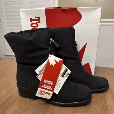 Botas calentadoras de puntera para mujer talla 9 Michelle impermeables aisladas cálidas-tex invierno Foto 1 de 4