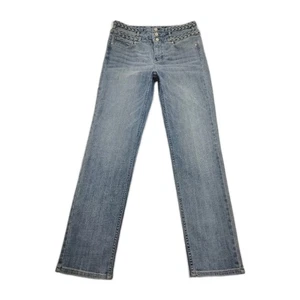 White House Black Market Jeans Extra High Rise Slim Ankle Everyday Soft Size 6 - Picture 1 of 13