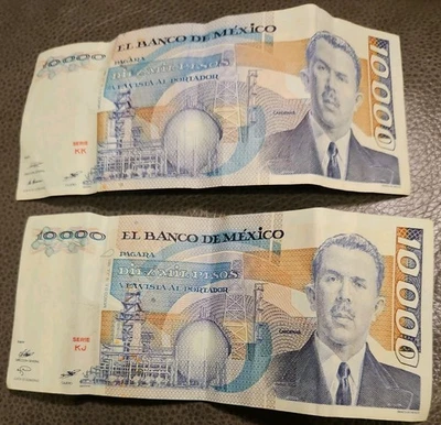 Mexico 10000 Pesos  Lot of 2 - 1985 - Image 1 of 2