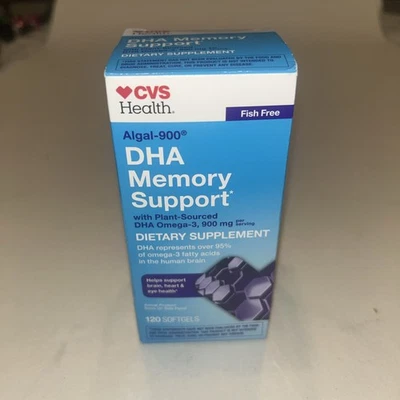 CVS Algal-900 DHA SOPORTE MEMORIA 120 CÁPSULAS BLANDAS Omega-3 900mg EXP 04/26 Foto 1 de 4