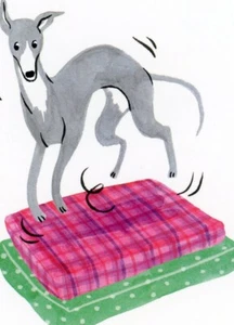Happy Greyhound, 2014, de Giulia Sagramola --POSTAL - Imagen 1 de 2