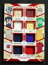 🌟 RUTH ALI PELE BRADY KOBE PAYTON 2022 Leaf In The Game ITG 8 HOF GU Relics /8