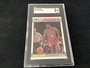 1987-88 Fleer Julius Erving #35  SGC 7  #0175982 - Picture 1 of 3