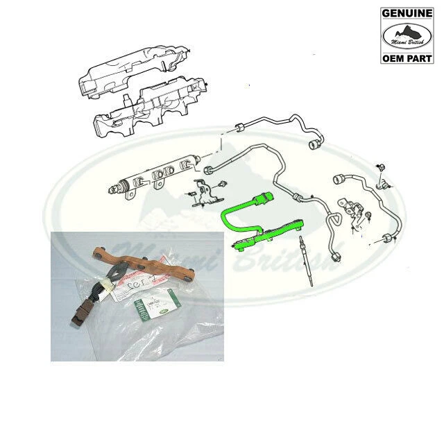 CABLE BUJÍA INCANDESCENTE LAND ROVER GAMA DERECHA LR3 LR4 RR SPORT 2,7 L 3,0 L V6 DIÉSEL LR110616 Foto 1 de 1