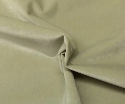BALLARD DESIGNS QUEENS VELVET SAGE SOLID FURNITURE FABRIC 1.5 YARDS 54"W - Image 1 of 3