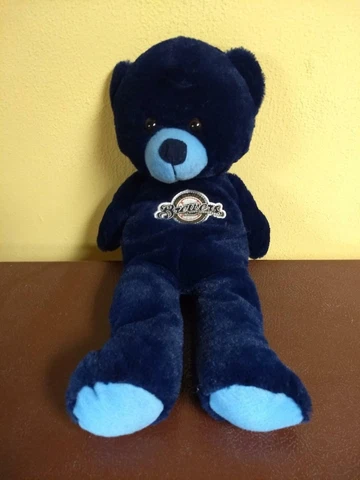 Milwaukee Brewers Blue Plush Stuffed Bear Cover