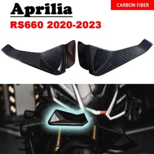 Alerón aerodinámico de fibra de carbono real para Aprilia RS660 2021-2023 - Imagen 1 de 6