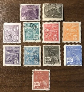 Brazil-stamps Sc 218/230 Used And Mint Hinged - Picture 1 of 5