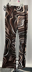 Shein Flare Pants Brown Multicolor Youth Girls Size 11-12 - Picture 1 of 2