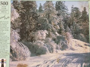 ACADIA NATIONAL PARK Maine Winter Woods Snow Jigsaw Puzzle Rainbow Works 500 Pc - Picture 1 of 1