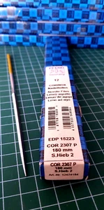 PFERD CORINOX NEEDLE FILE HIGH TRIANGULAR SURFACE HARDNESS 180 MM COR 2307 P - Picture 1 of 2