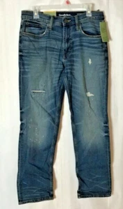 Pantalones de mezclilla para hombre Goodfellow & Co. talla 32x30 pierna recta enredada lavado oscuro - Imagen 1 de 7