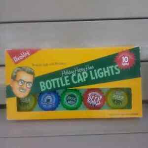 Wembley Holiday Happy Hour Bottle Cap Lights Colorful Strand 10 Lights