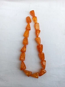 320 Carat Amber Hydro Tumble Beads Highly Polished Finish Healing 16" Loose - Picture 1 of 8