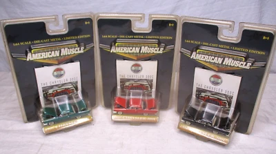 ERTL American Muscle  1957 Chrysler 300C 1:64 All 3 Versions Black Green Orange - Image 1 of 4