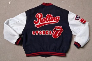 The Rolling Stones Vintage 1990 World Tour Varsity Jacke XL - Bild 1 von 13
