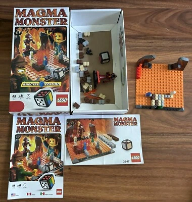 LEGO MAGMA MONSTER GAME SPECIAL EDITION 3847 RETIRED W/ Instructions & Box - Image 1 of 4
