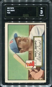 1952 Topps #235 Walt Dropo Boston Braves - GMA 3 VG - Picture 1 of 2