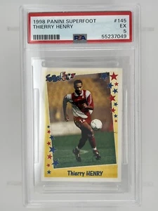Panini Superfoot Thierry Henry #145 1998 segundo año PSA 5 - Imagen 1 de 2