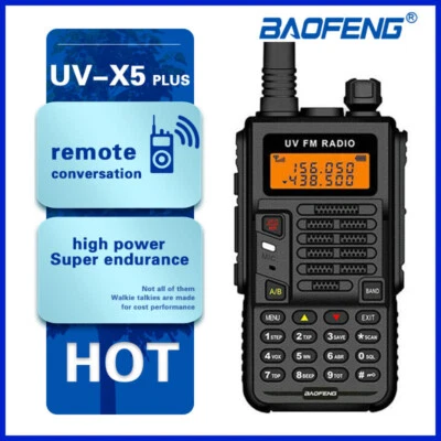 BAOFENG X5 PLUS 20W WALKIE TALKIE VHF/UHF SPRECHFUNKGERÄTE HANDFUNKGERÄT 9800MAH - Bild 1 von 4