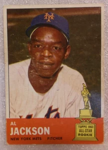 Collectible 1963 Topps Al Jackson "1962 All-Star Rookie" Trading Card (#111) - Picture 1 of 2