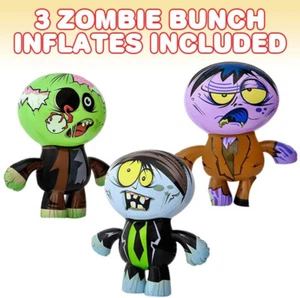 ArtCreativity Zombie Bunch Inflates, Set of 3, 24 Inch Blow-Up Zombies in Fun As - Picture 1 of 6