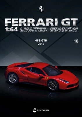 NEW IXO 1:64 FERRARI 488 GTB - 2015 +BOX +Magazine no Minichamps - Immagine 1 di 3