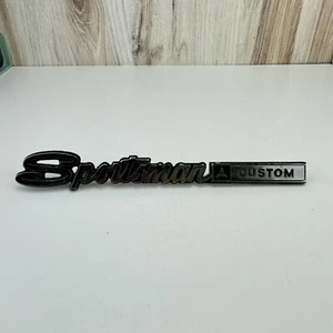 Vintage Dodge Sportsman Custom 10" Metal Car Emblem Dodge Sportsman Vintage  - Picture 1 of 8