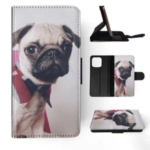 FLIP CASE FOR APPLE IPHONE|CUTE DOG PUPPY CANINE PUG 14 - Picture 1 of 193