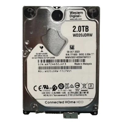 Western Digital 2TB WD20JDRW-11C7VS1 USB 3.0 Portable External HDD Hard Drive - Image 1 of 3