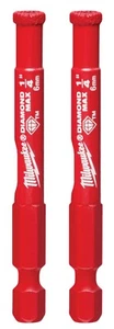 Milwaukee 49-56-0501 DIAMOND MAX 1/4" Diamond Grit Hole Saw 2 PK - Picture 1 of 1