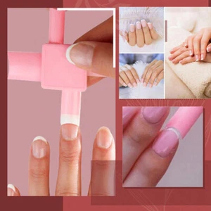Pink ABS For Nail Polish Simple Reusable Compact Nail Art Manicure Tools - Picture 1 of 8