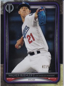 2020 Topps Tribute Los Angeles Dodgers Walker Buehler Base Purple 47/50