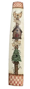 Wooden Primitive Sign Camping Canoe Hand painted Decor - Picture 1 of 9
