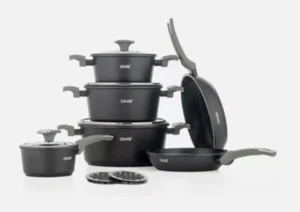DMS 10 Tlg Kochgeschirr Induktion Koch Topf Topfset Deckel Pfannen TSM4010B - Bild 1 von 6