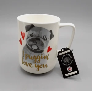 Portobello by Design “I Puggin’ Love You” Coffee Mug/Cup New w/Tag - Bild 1 von 16