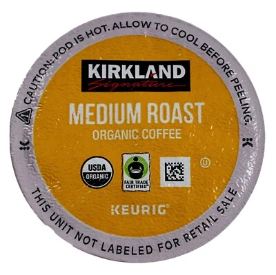 Kirkland Signature café orgánico tostado medio comercio justo, cápsulas Keurig K Foto 1 de 3