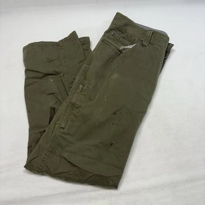 Pantalones informales chinos de pierna recta verde oliva Columbia para hombre talla W34 L30 Foto 1 de 4