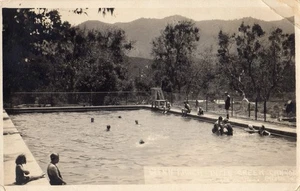 RPPC- Piscina Glenn Ranch Lytle Canyon en Glenn Ranch CA 1922 - Imagen 1 de 1