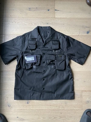 Chemise Re Nylon PRADA Noire Neuf Avec Étiquettes - Photo 1/4