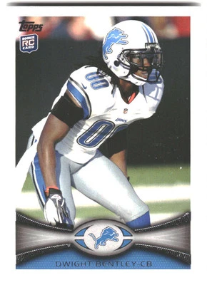 DWIGHT BENTLEY 2012 TOPPS #318 RC DETROIT LIONS - Image 1 of 2