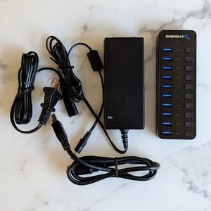 Sabrent HB-BU10 10-Port 60W USB 3.0 HUB with Power supply - Bild 1 von 7