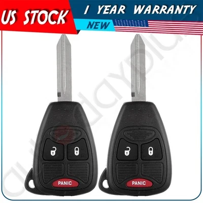 2 llaves de coche remotas para Chrysler Town & Country 2004 2005 2006 2007 Foto 1 de 3