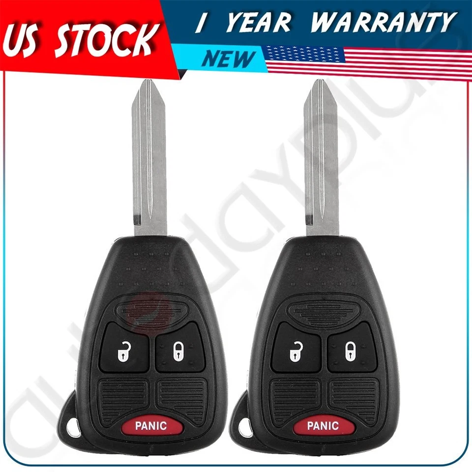 2 llaves de coche remotas para Chrysler Town & Country 2004 2005 2006 2007 Foto 1 de 3