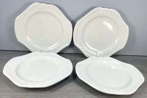 Tabletops Unlimited "CHANTILLY" Off White ~ Set of 4 ~ Salad Plates ~ 8 1/4" - Picture 1 of 8