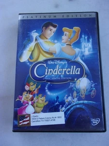 CINDERELLA- DVD - 2 DISC SET - PLATINUM EDITION - LIKE NEW! - Imagen 1 de 2