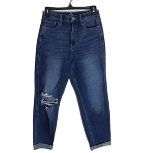 Hollister ultra high rise mom distressed jeans size 26 denim casual jeans - Picture 1 of 11