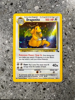 Pokemon TCG Cards Dragonite 4/62 Fossil Holo Rare EXC-NM - Image 1 of 4
