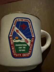 BSA National Order Of The Arrow Conference 1975 Miami University Oxford OH Tasse - Bild 1 von 5