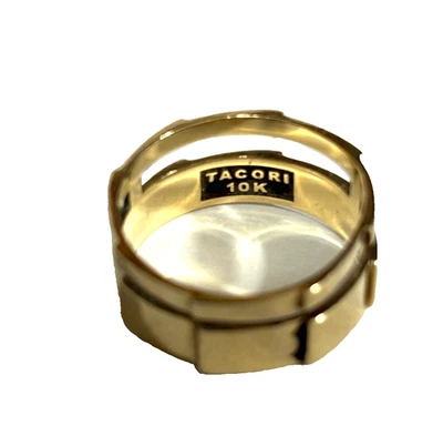 TACORI 10KT Gold Band Style Ring Size 7 & 4.4 Grams - Image 1 of 4